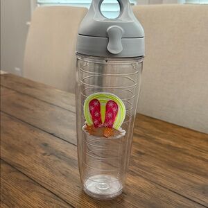 Tervis Clear Insulated Water Bottle with Flip Flop Design 24oz